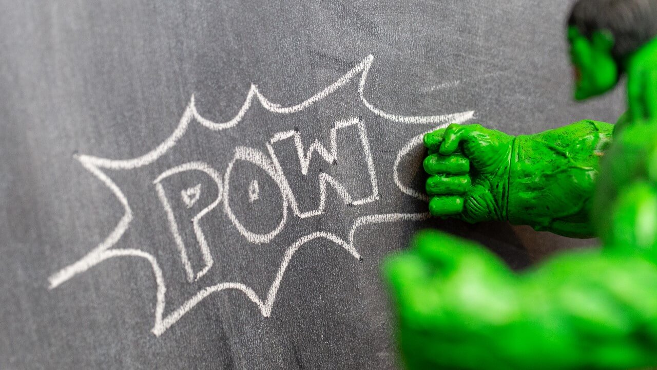 Hulk doll punching a wall | boost your marketing results without busting your budget