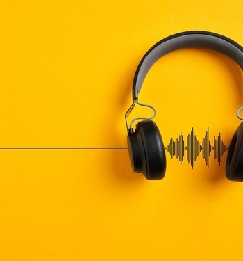 Banner,For,Listening,To,Podcast,,Broadcast,Or,Music.,Conversion,Of